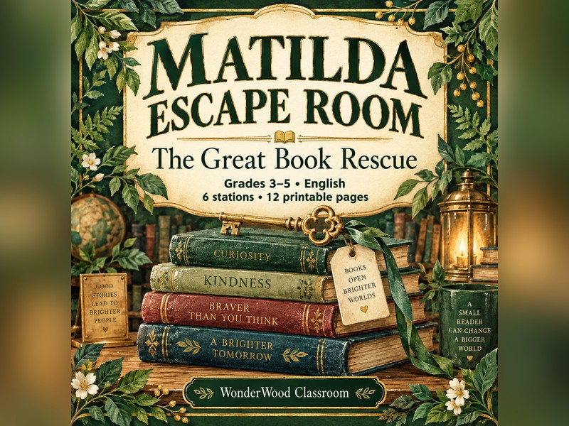 Matilda Escape Room - Novel Study Activity