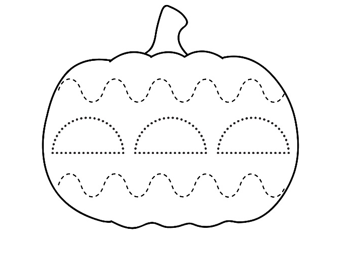 Pumpkin Pattern Tracing Worksheets | Follow the Dotted Lines | 3 EYFS Fine Motor Activities
