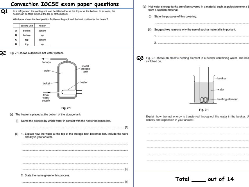 Thermal Physics P2 for CIE IGCSE 0625