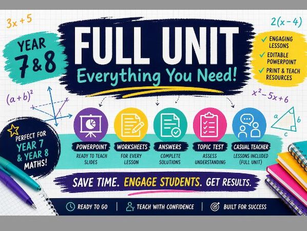Rates and Ratios - Full Unit - Stage 4 - Year 7/8 - NSW New Curriculum