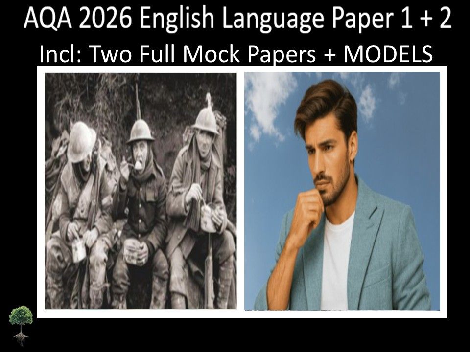 Two AQA 2026 English Language Paper 1 + 2 Mocks | MODELS