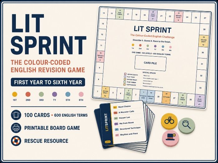 LIT SPRINT: The Colour-Coded English Revision Board Game