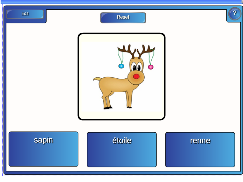 Christmas vocab game (vocab from Linguascope)