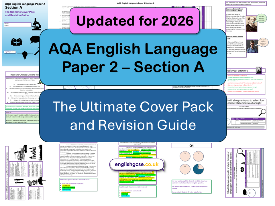AQA English Language Paper 2 Cover