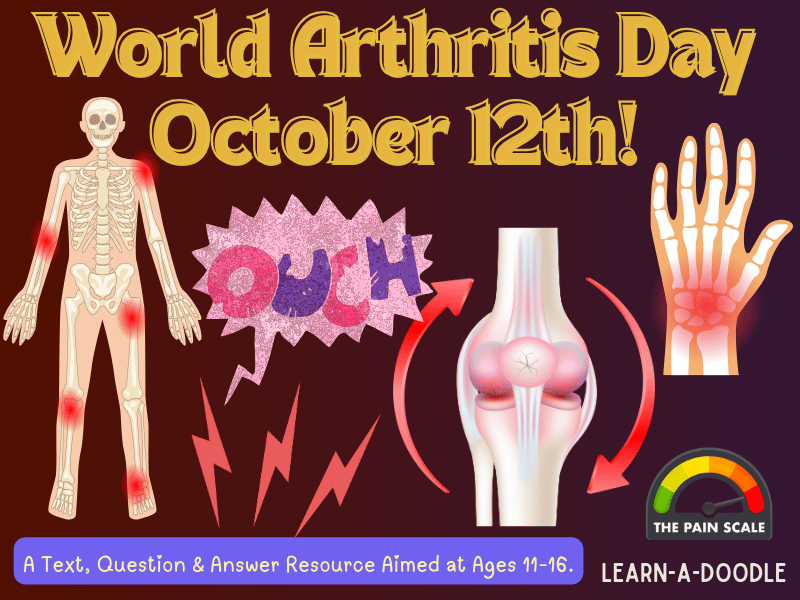 World Arthritis Day October 12th – Informative Text, Questions & Answers Package