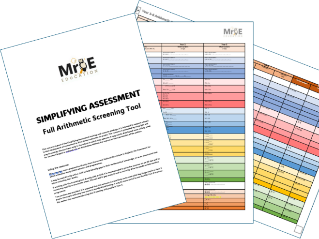 Full Arithmetic Screening Tool Y1-6