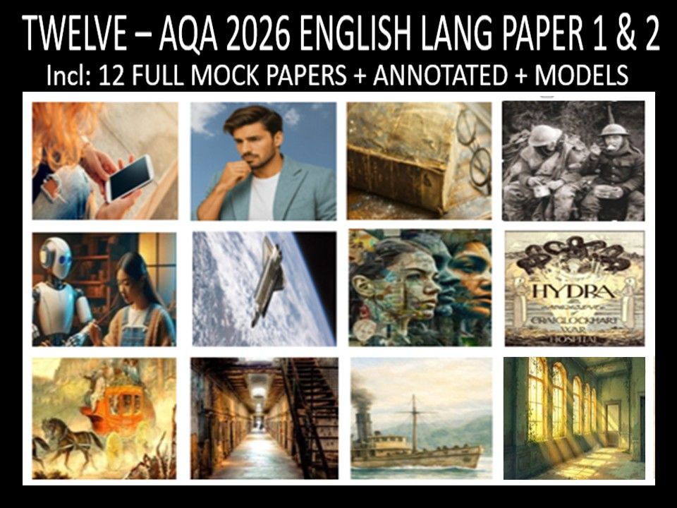TWELVE - AQA PAPER 1 & 2 | 2026 FULL MOCKS | ANNOTATED | MODELS