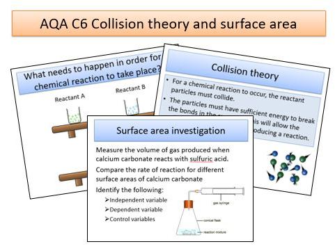 AQA C6 Collision theory and surface area (Triple and Trilogy)