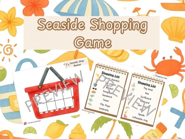 Seaside Shopping Game