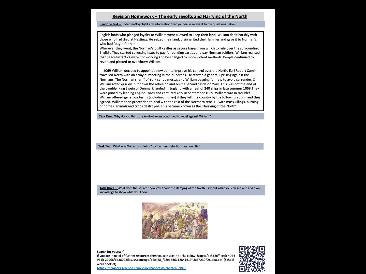 AQA Norman Conquest Bundle