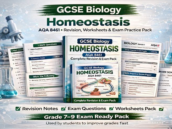 GCSE Biology Homeostasis AQA 8461 Revision, Worksheets & Exam Practice ...