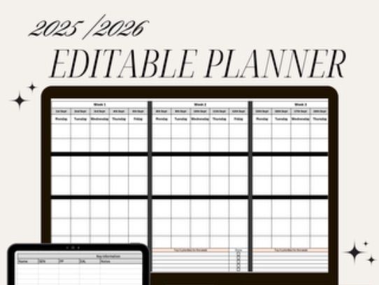 2025 2026 digital planner