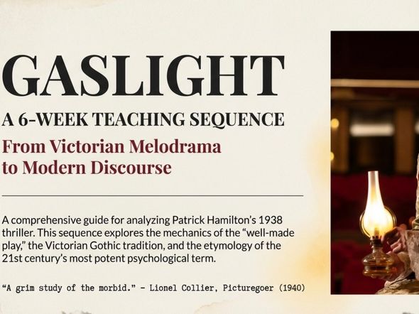 Gaslight by Patrick Hamilton – Play Study Pack | Senior English | Gothic Drama