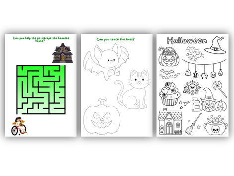 Halloween Themed Activity Booklet