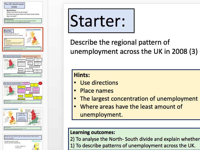 3 Lessons - Economic Change in the UK (AQA 9-1)