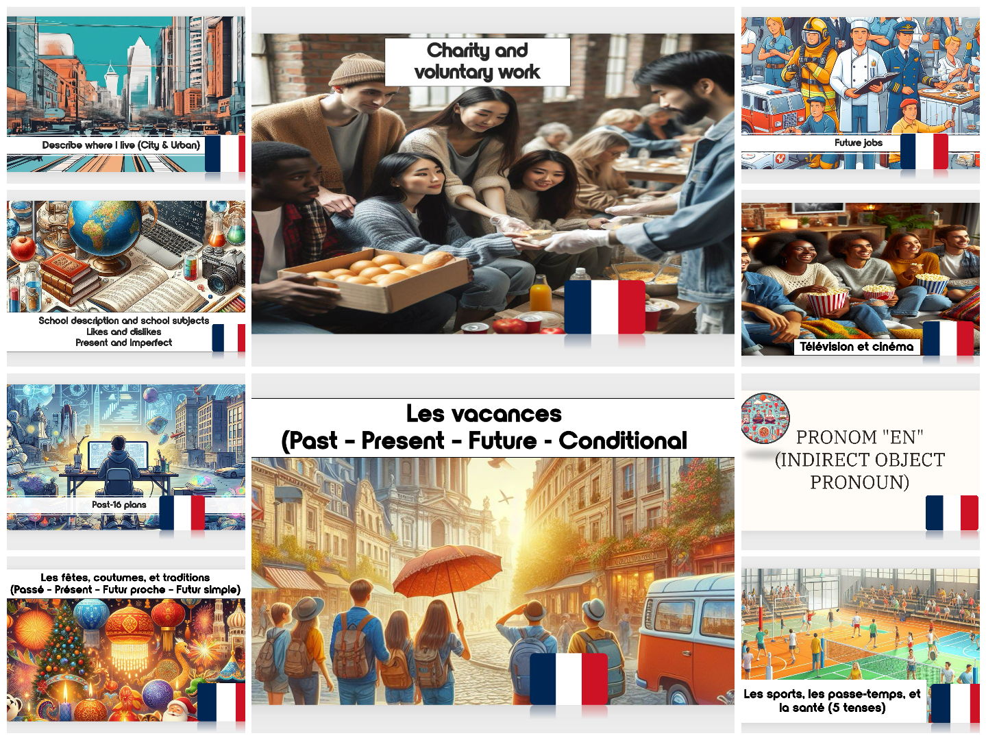 YEAR 11 FRENCH EPI BUNDLE / GCSE FRENCH BUNDLE 3