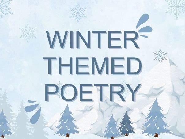 Key Stage 3 Winter Poetry Lesson Cinquain Concrete Haiku Limerick Filler Cover English