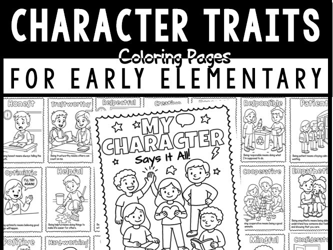 My Character Says It All – SEL Coloring Book for Early Elementary