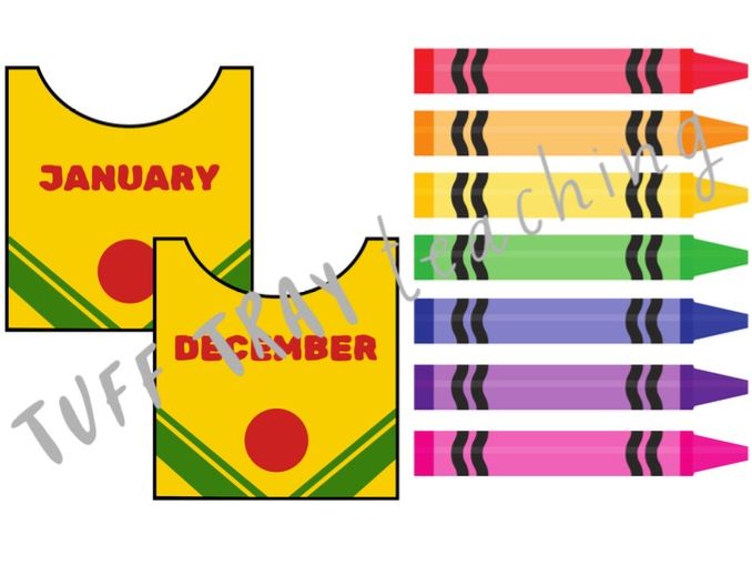Crayon Box Birthday Display