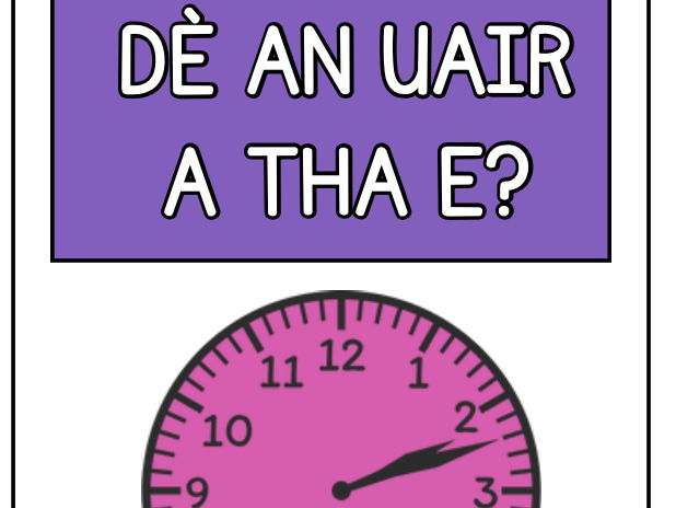 What is the time? in Scottish Gaelic