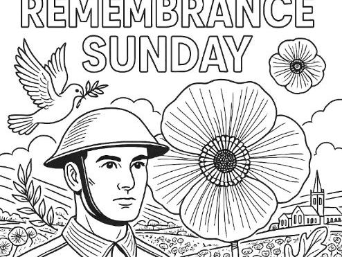 Remembrance Sunday Colouring Sheet