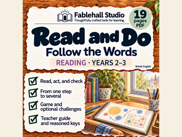 Read and Do | Years 2–3 Reading