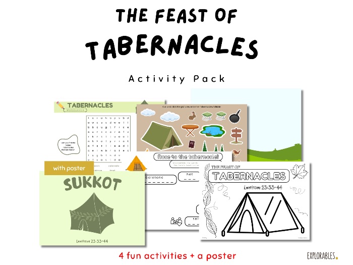 The Feast of Tabernacles Activity Pack Sukkot Worksheets For Kids Childrens Fun Activities Hebrew