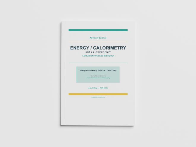 Energy from Food Calorimetry - AQA GCSE Biology Practice Book