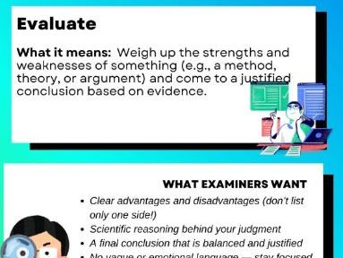 FREE SAMPLE – GCSE Science Command Word Guide (1 Page)