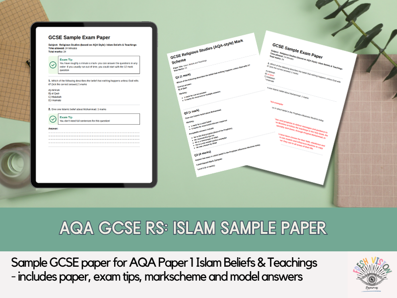 AQA GCSE RS Islam Beliefs & Teachings Sample Paper