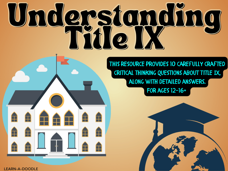 Understanding Title IX: Thought-Provoking Q&A Printable Pages for Students