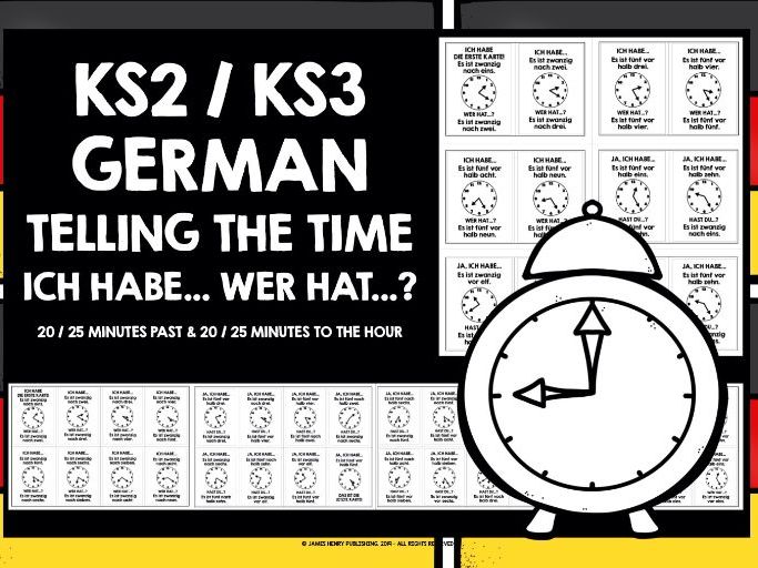GERMAN TELLING THE TIME I HAVE, WHO HAS? #3