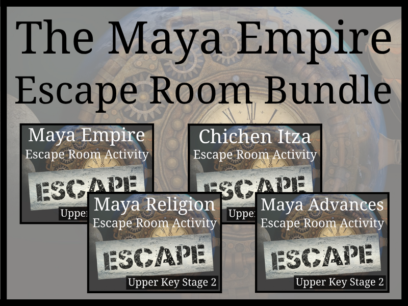 Maya Empire Escape Room Activity Bundle | Year 5 or Year 6