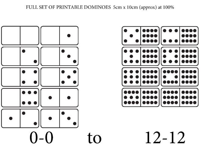 Printable Dominoes Printable Word Searches