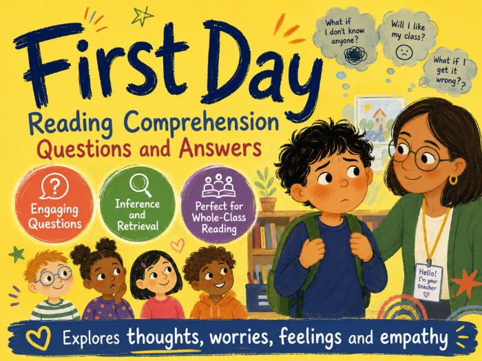 First Day (Poem) - Comprehension - UKS2