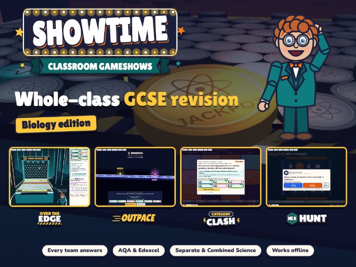 Showtime: Classroom Gameshows, Biology edition | Revision games | AQA and Edexcel