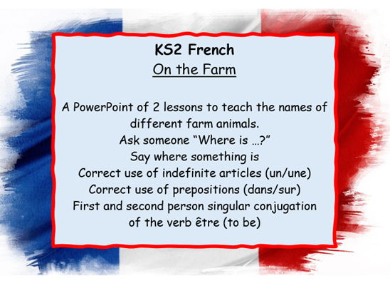 KS2 French: On The Farm