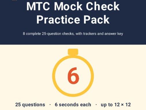 Year 4 MTC Mock Check Practice Tests | 8 Multiplication Tables Check Papers | 25 Questions |