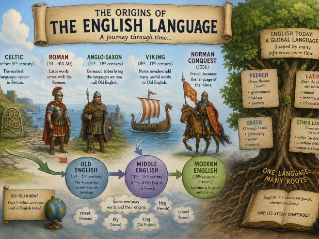 Origin of English lesson plus resource booklet