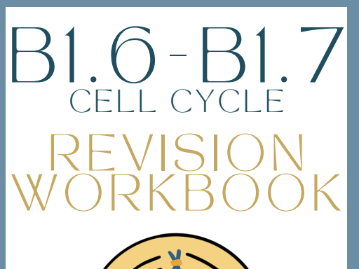 T Level Health B1.6 - 1.7 (Cell Cycle) Revision Workbook with  answers