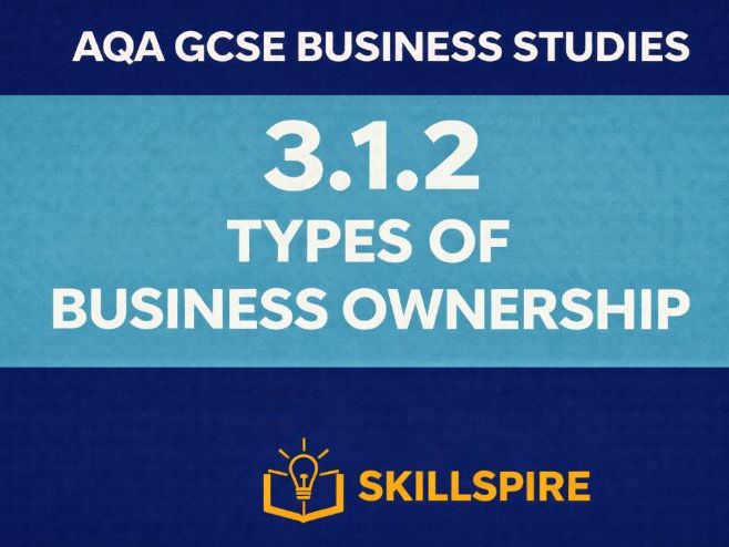 AQA GCSE Business – Types of Business Ownership (3.1.2) | Complete Lesson | PPT + Worksheet