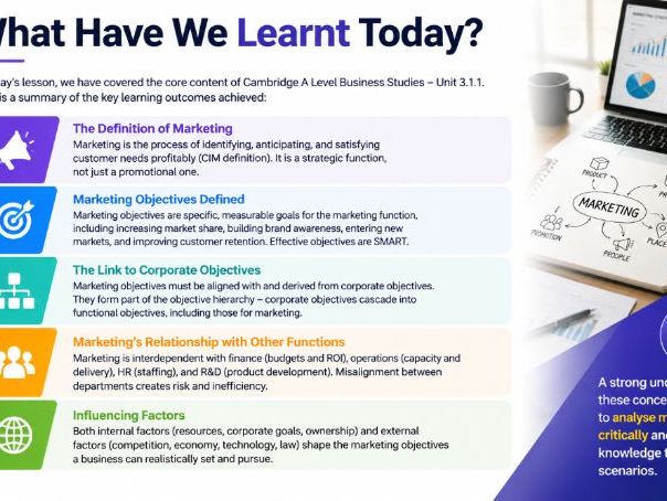 AS Business - 3.1.1 The Role of Marketing