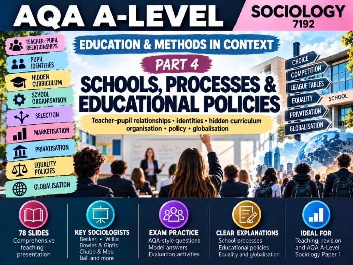 AQA A-Level Sociology Education Part 4: Schools, Processes & Policies