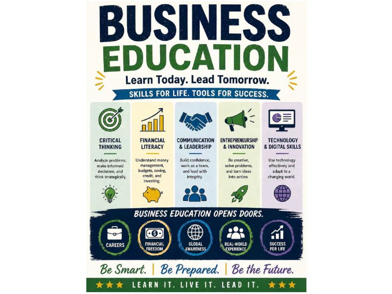 Business Education Classroom Poster 18"x24"