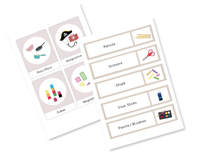 Early Years Classroom Drawer Labels