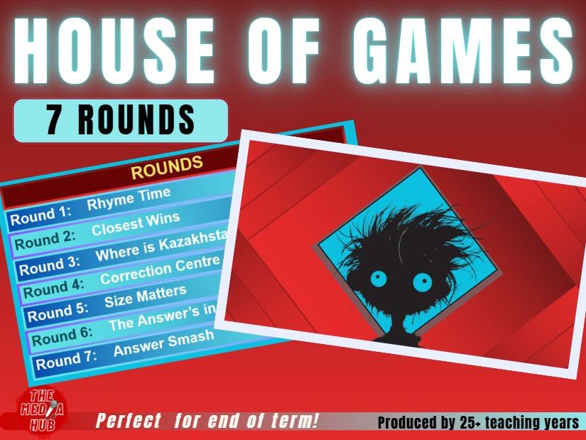 House of Games Style Quiz | Fun & Flexible | Classroom Games | KS2 KS3 KS4 | No Prep | Summer