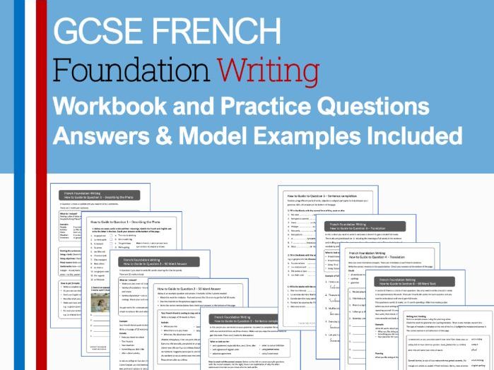GCSE French Foundation Writing Workbook