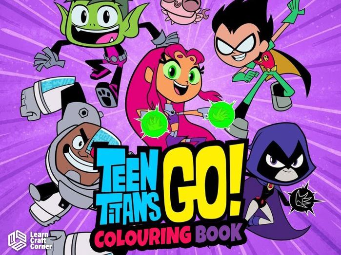 Teen Titans Colouring Book | 29 Printable Colouring Pages | Superhero Activity Book