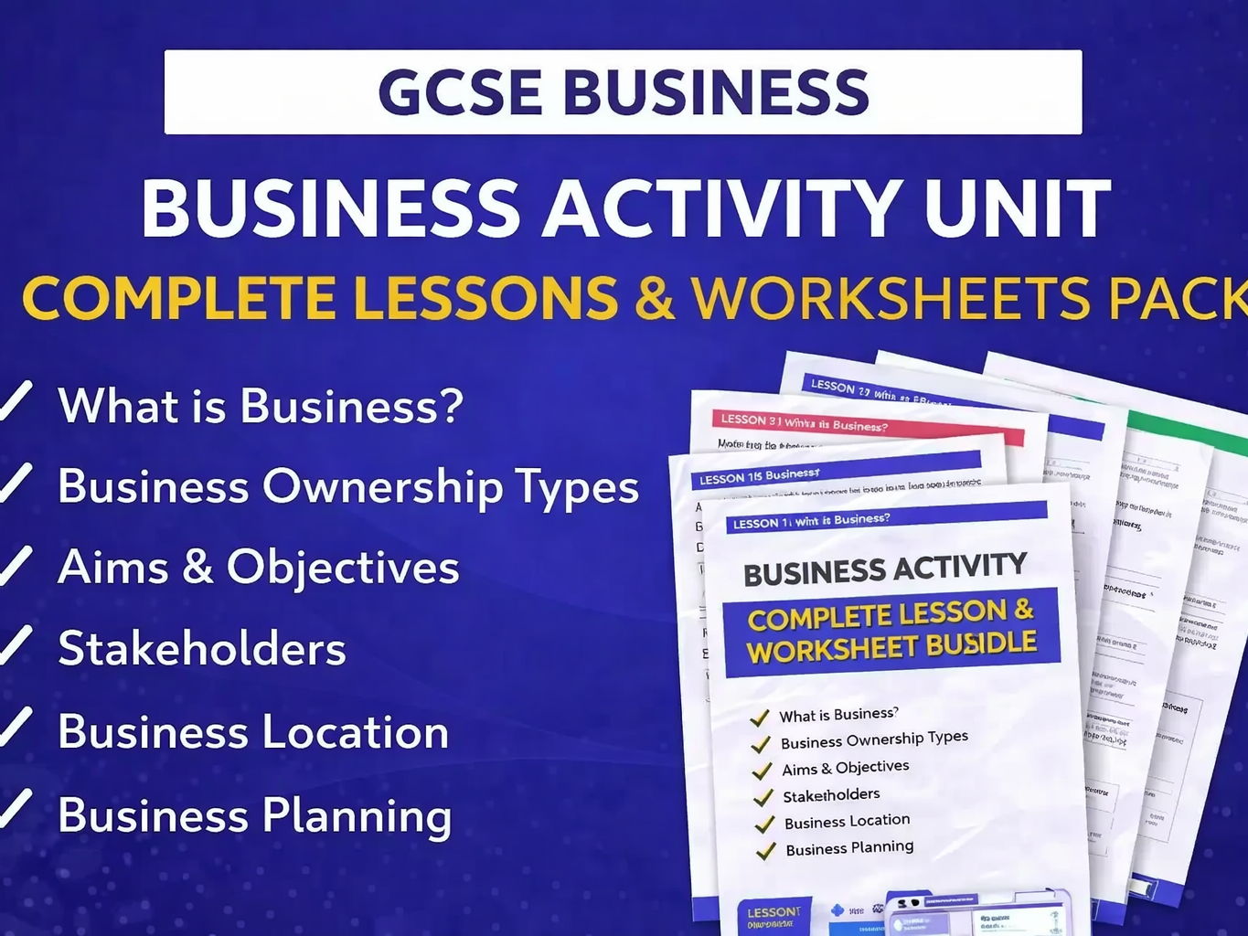 GCSE Business Activity Complete Bundle