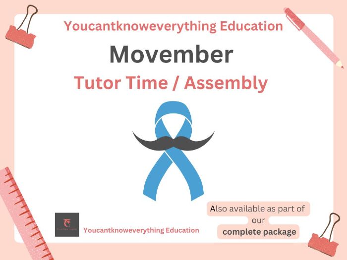 Movember - Men's Health PSHE